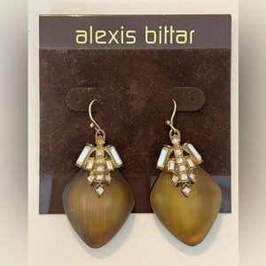 Alexis Bittar crystal and lucite drop earrings